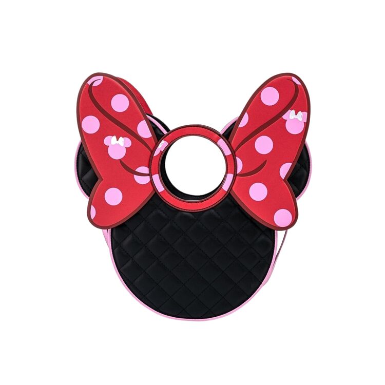 Product Τσάντα Χιαστί Loungefly Disney  Minnie Mouse Quilted Bow Head Cross Body Bag image