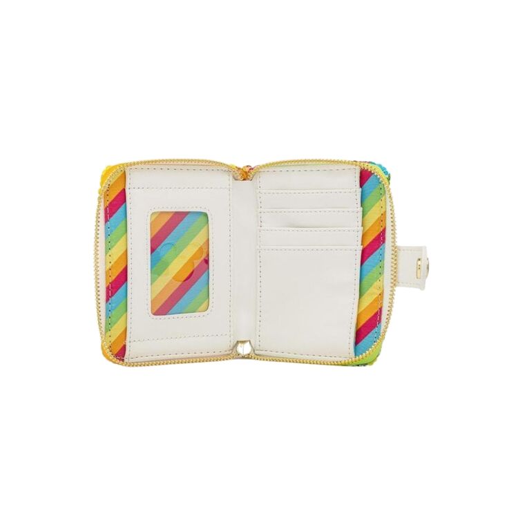 Product Loungefly Disney Sequin Rainbow Minnie Mini Wallet image