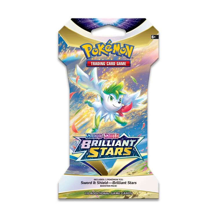 Product Pokemon TCG Sword & Shield 9 Brilliant Stars Sleeved Booster image