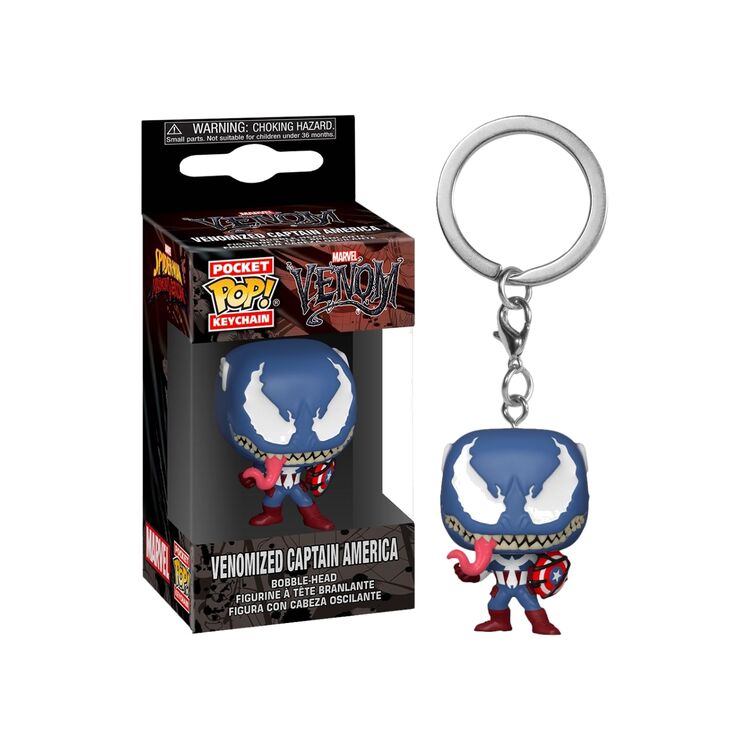 Product Funko Pocket Pop! Marvel Venomized Captain America Keychain image