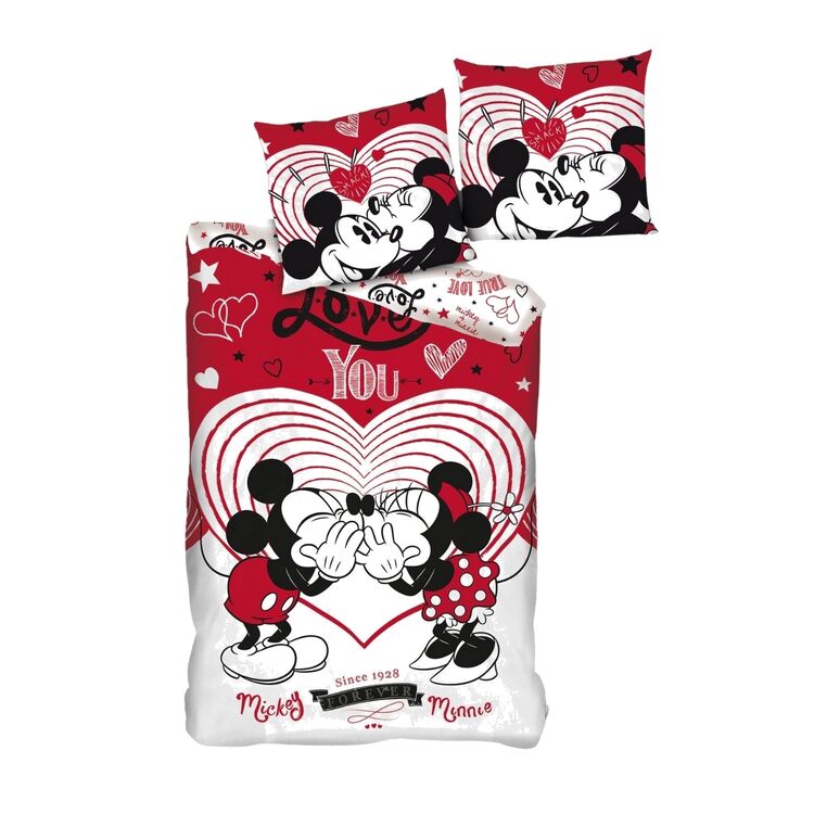Product Παπλωματοθήκη Disney Mickey And Minnie Love Bed Single image
