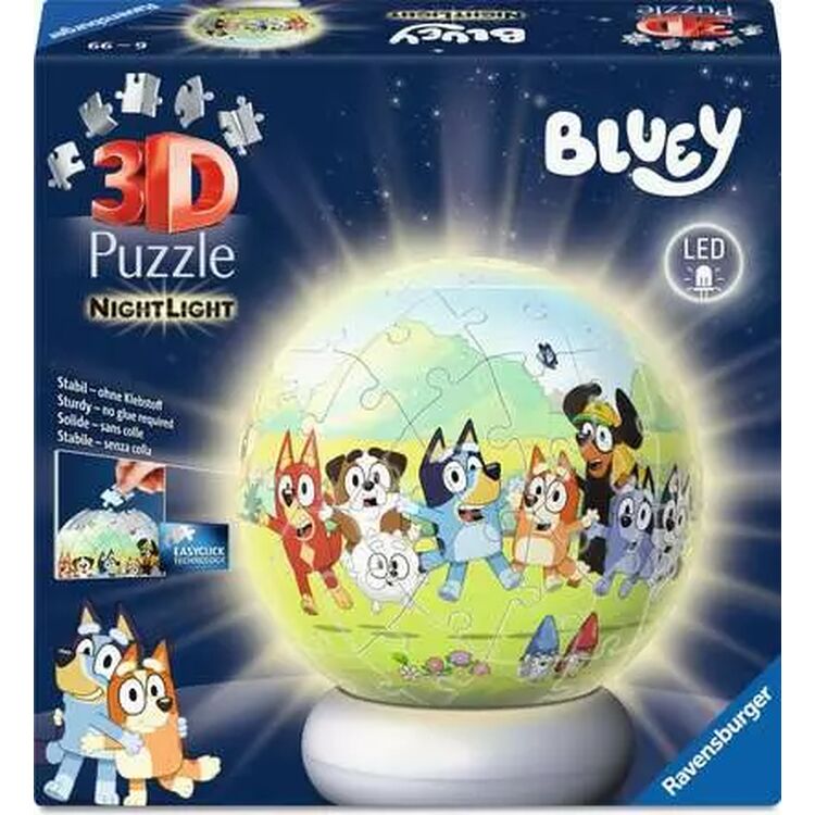Product Παζλ Ravensburger 3D Puzzle: Nightlight Bluey (12008060) image