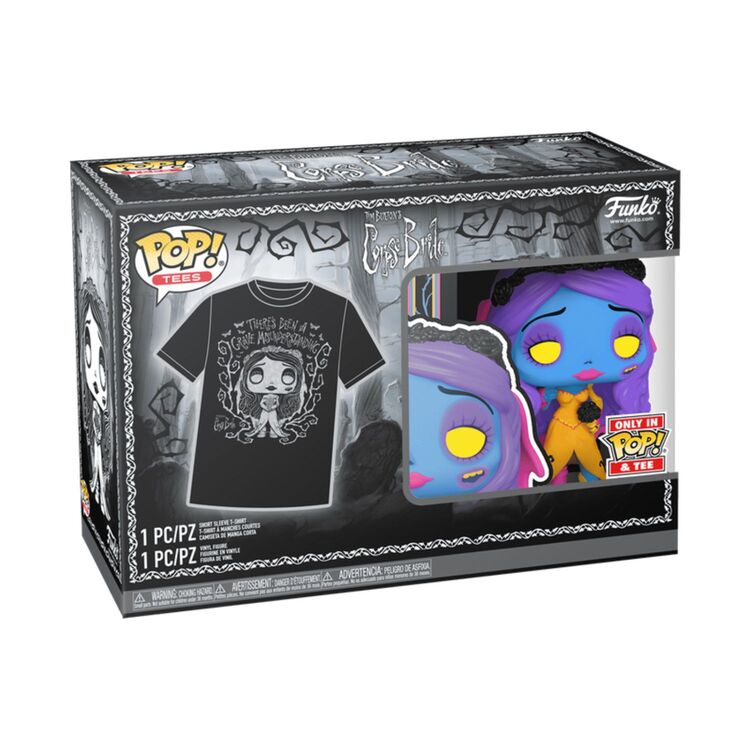 Product Funko Pop! & Tee Tim Burton's Corpse Bride Emily (Blacklight) image