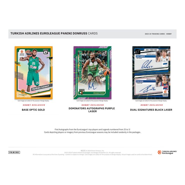 Product 2023-24 Donruss Turkish Airlines EuroLeague Basketball Hobby Box (1 packet) image