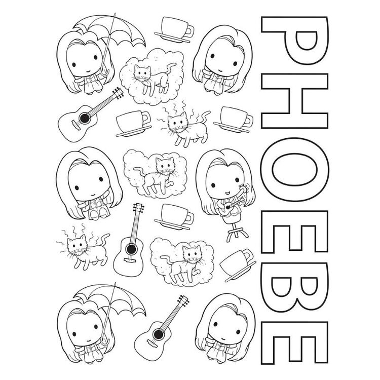 Product The Official Friends Coloring Book: The One with 100 Images to Color image