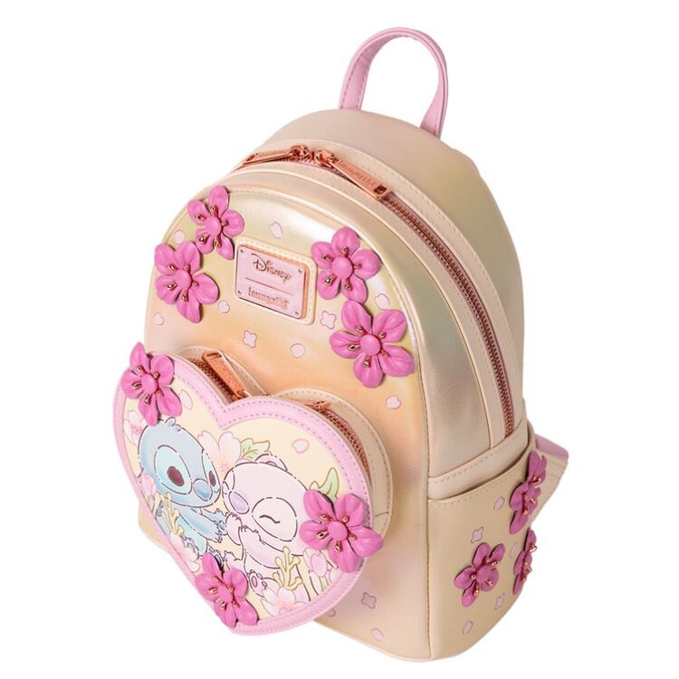 Product Τσάντα Πλάτης Loungefly Disney Stitch & Angel Cherry Blossom Heart Mini image