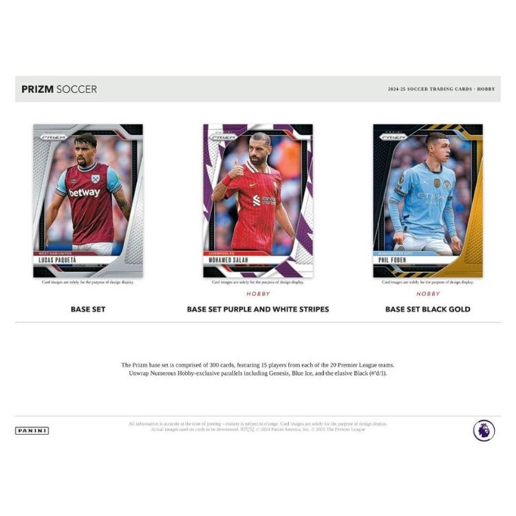 Product Panini Prizm 2024-25 EPL Soccer Hobby Box image