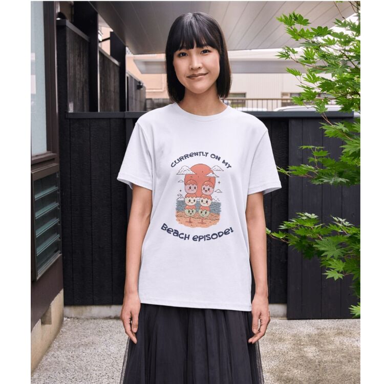 Product Nerdom ''Currently On My Beach Episode'' Premium T-shirt image