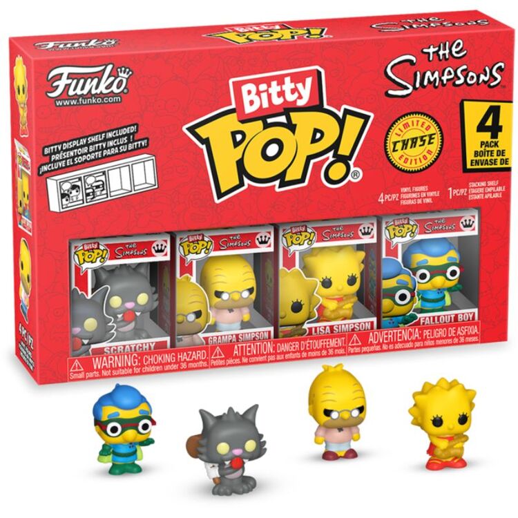 Product Φιγούρες Funko Bitty Pop! 4-Pack The Simpsons Scratchy, Grampa Simpson, Lisa Simpson, Fallout Boy image