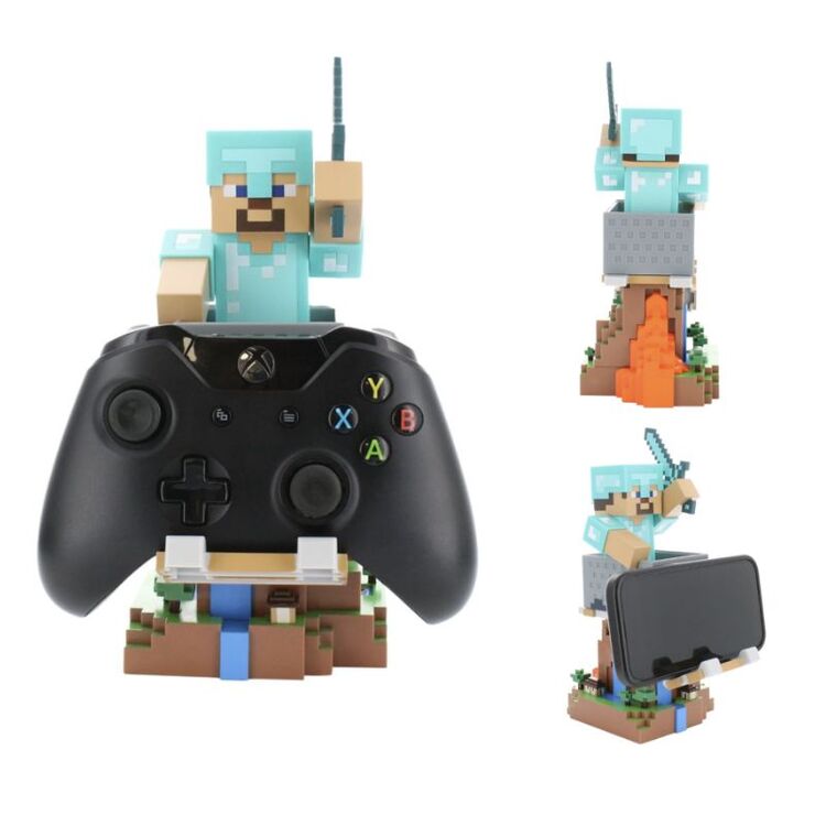 Product Cable Guys Minecraft Steve in DiamondArmour Phone & Controller Holder image