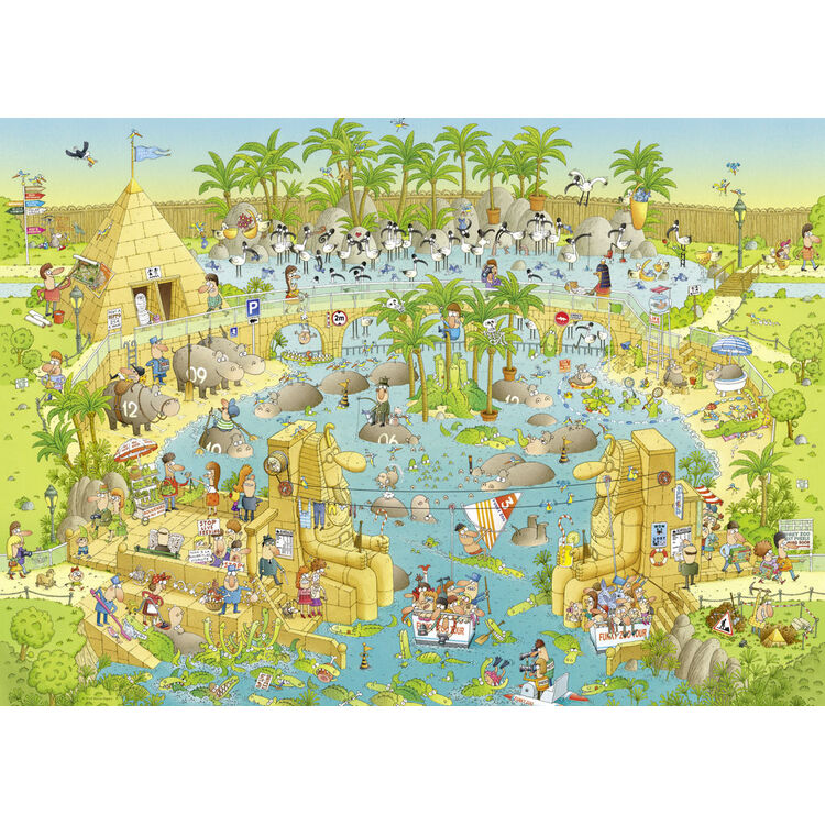 Product Puzzle 29693 St Funky Zoo Nile Habitat 1000 Pieces image
