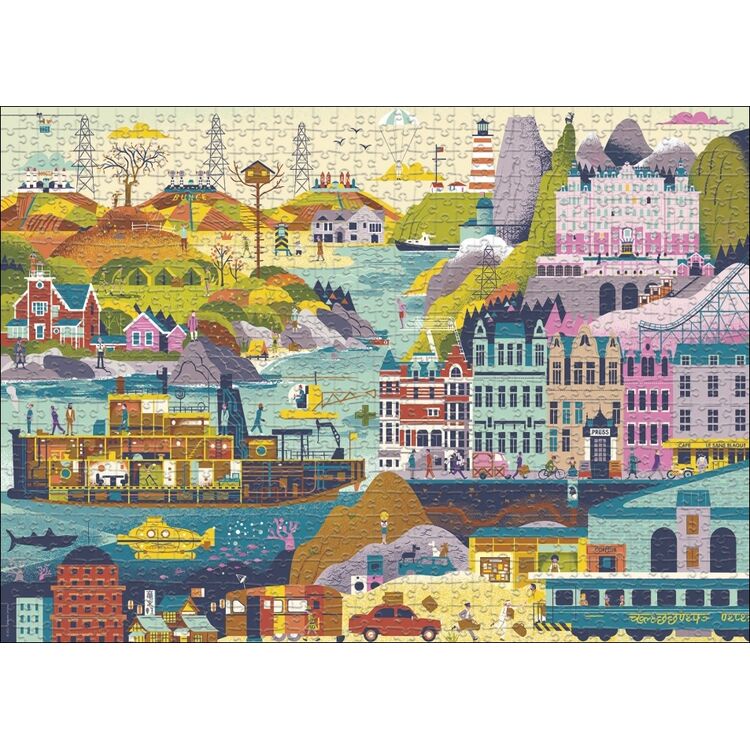 Product Puzzle 30020 Alexandre Clérisse Wes Anderson Films 1000 Pieces image