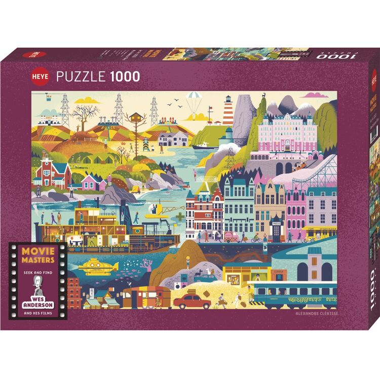 Product Puzzle 30020 Alexandre Clérisse Wes Anderson Films 1000 Pieces image