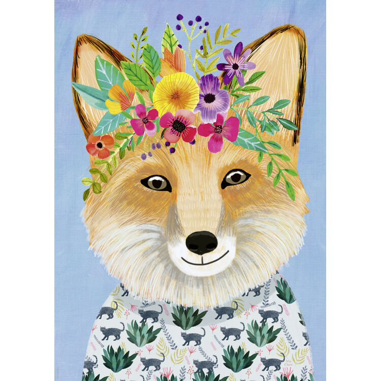 Product Puzzle 30035 St Floral Friends Friendly Fox 1000 Pieces image