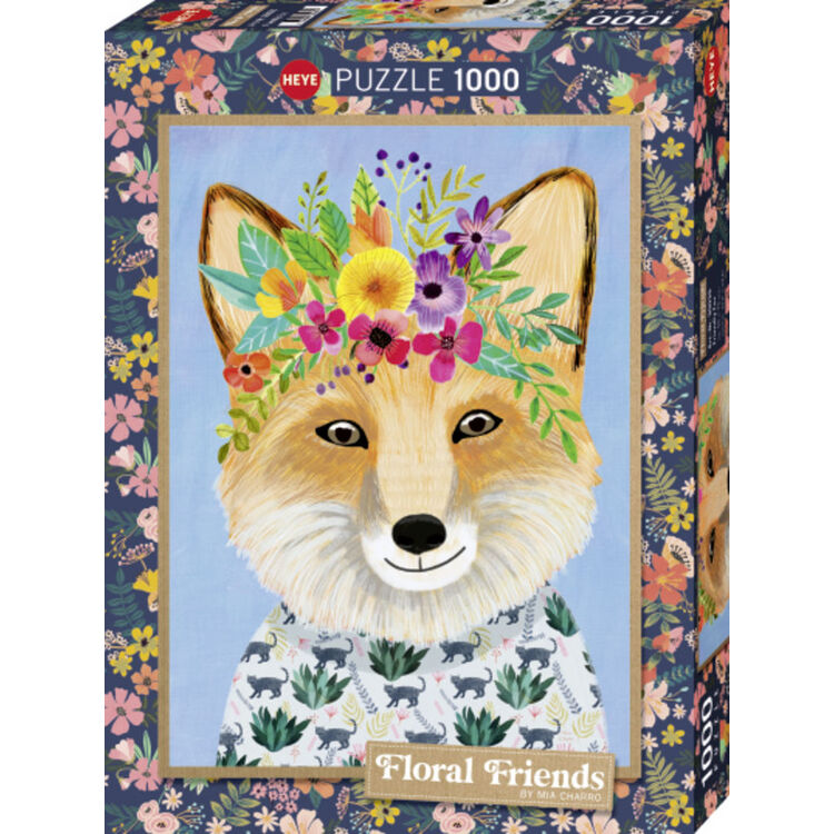Product Puzzle 30035 St Floral Friends Friendly Fox 1000 Pieces image