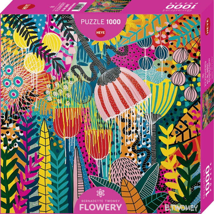 Product Puzzle 30037 Sq Flowery Beatiful Futures 1000 Pieces image