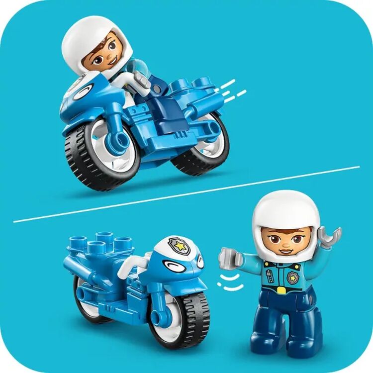 Product LEGO® DUPLO® Town: Blue Police Motorcycle (10471) image