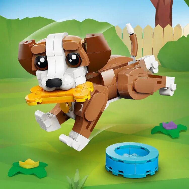 Product LEGO® Creator: Cute Animals: Playful Puppy Dog (31382) Along with an Easter Candle image