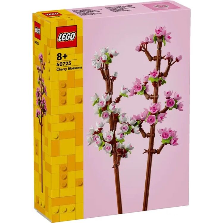 Product LEGO® Botanicals Cherry Blossoms (40725) Along with an Easter Candle image