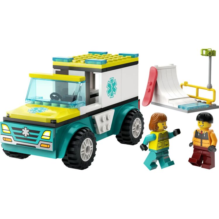 Product LEGO® City: Emergency Ambulance and Snowboarder (60403) image