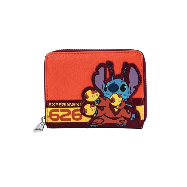 Product Loungefly Lilo And Stitch Experiment Zip Around Wallet image