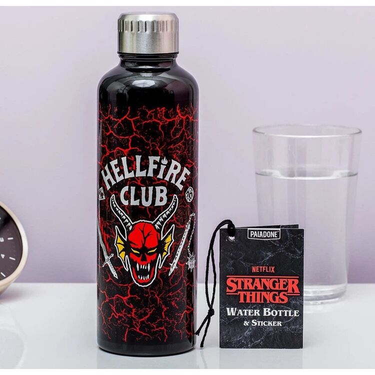 Product Stranger Things Hellfire Metal Water Bottle image