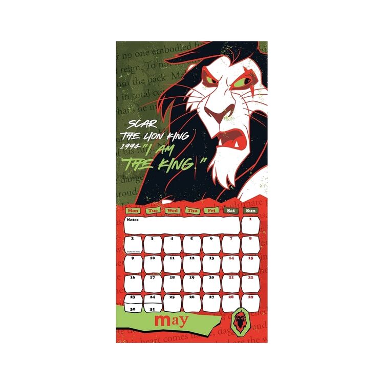 Product Calendar Disney Villains Square 2022 image