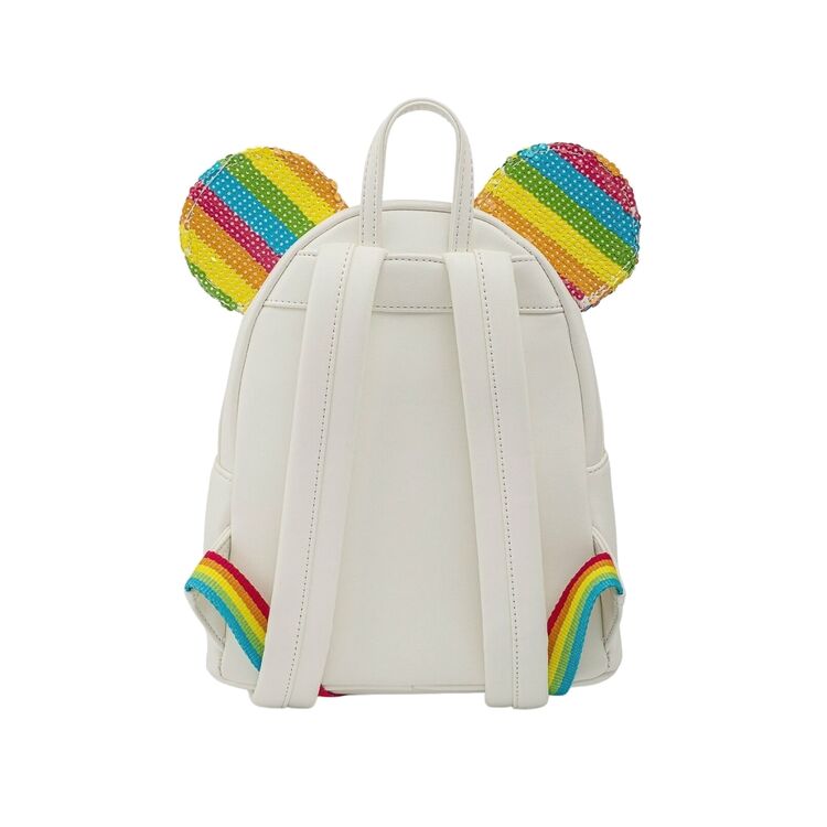 Product Loungefly Disney Sequin Rainbow Minnie Mini Backpack image