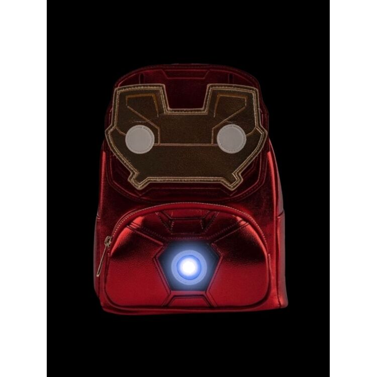 Product Loungefly Marvel Iron Man Light Up Mini Backpack image