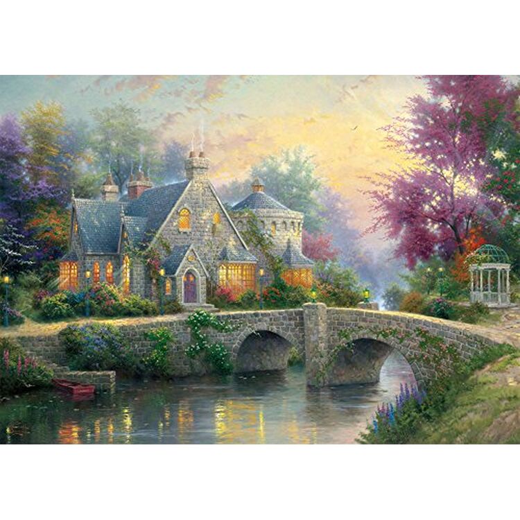 Product Puzzle 59468 Lamplight Manour/winter In Lamplight Manour 1000 Pieces image