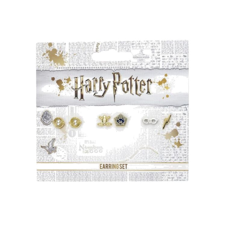 Product Σκουλαρίκια Harry Potter Time Turner, Chocolate Frog and Lightning Bolt Stud Earrings image