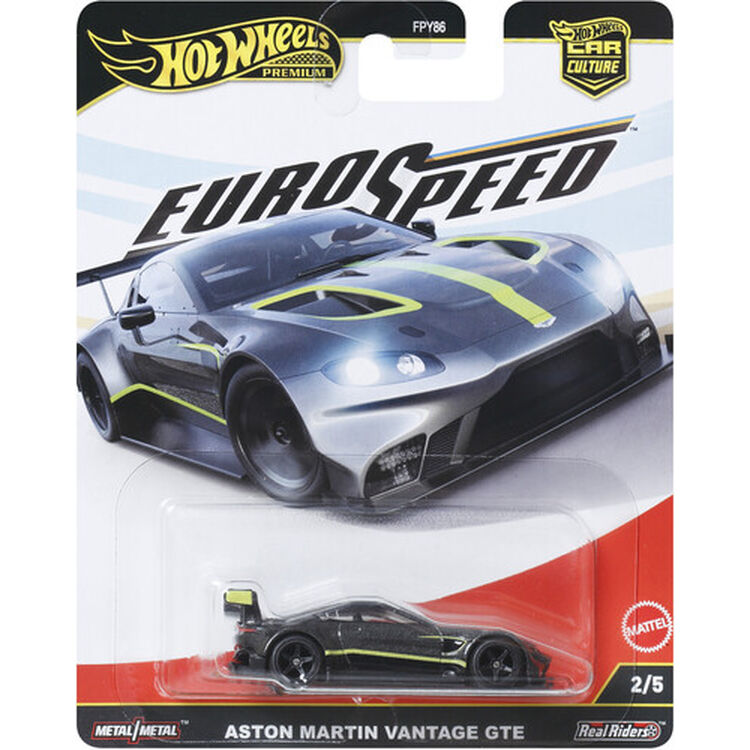 Product Mattel Hot Wheels Premium Car Culture: Euro Speed - Aston Martin Vantage GTE Vehicle (JBK76) image