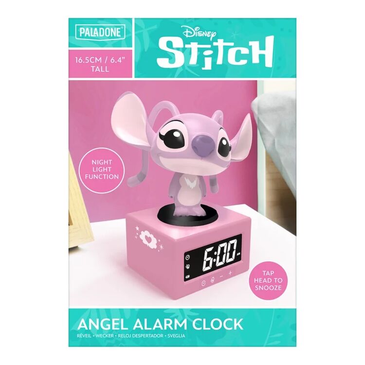 Product Φωτιστικό με Ρολόι Disney Angel Icon Lamp Alarm Clock image