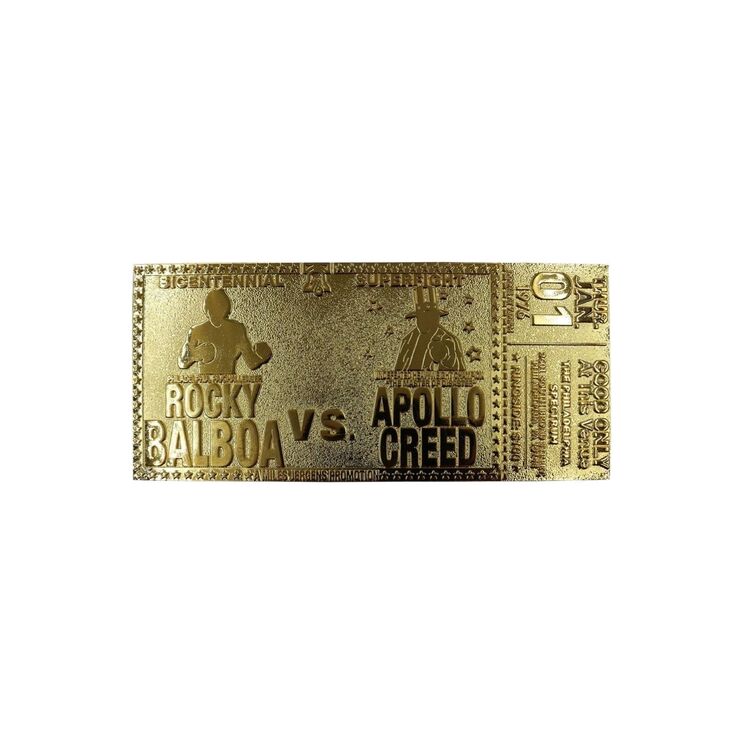 Product Rocky Replica 45th Anniversary Bicentennial Superfight Ticket (gold plated) image