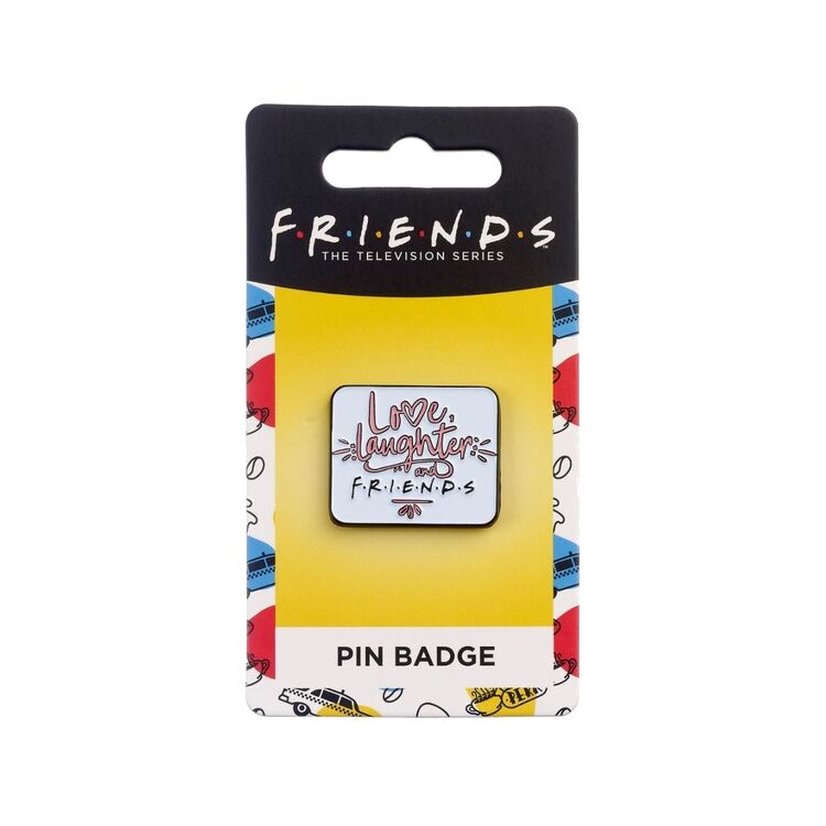 Product Friends Love Laughter Pin Badge image