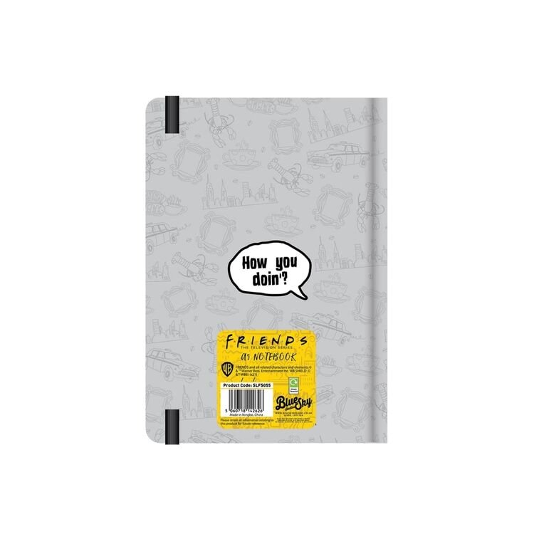 Product Friends A5 Casebound Notebook Grey image