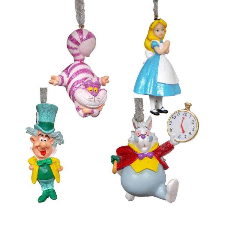 Product Disney Set of 4 Alice in Wonderland Resin Hanging Gift Set image