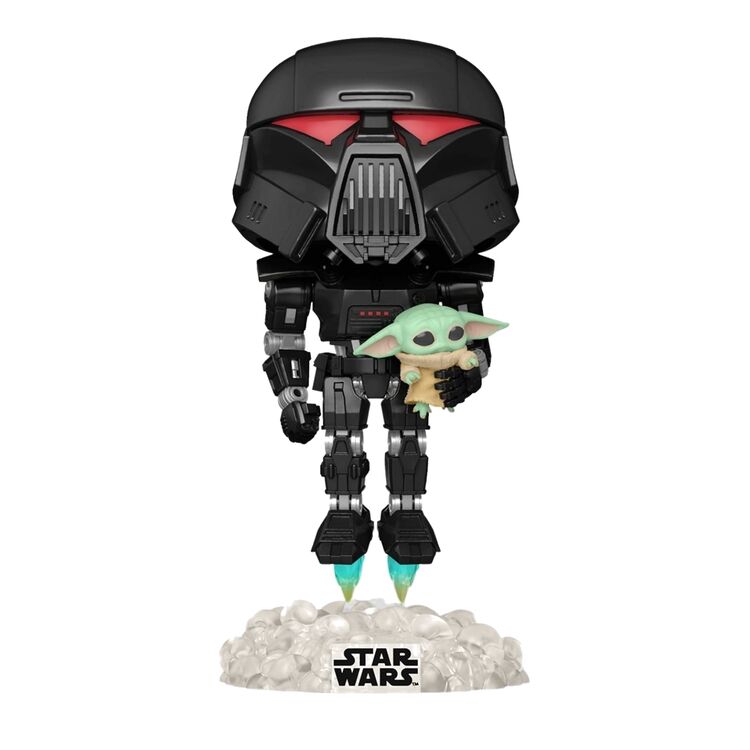 Product Funko Pop! Star Wars Mandalorian Dark Trooper With Child GITD(Special Edition) image