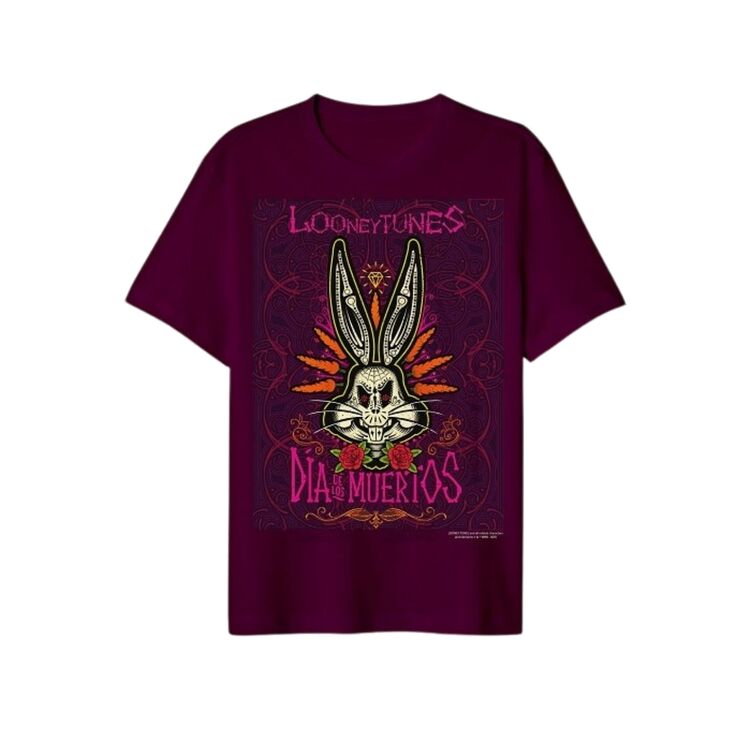 Product Looney Tunes Dia De Los Muertos Plum T-Shirt image