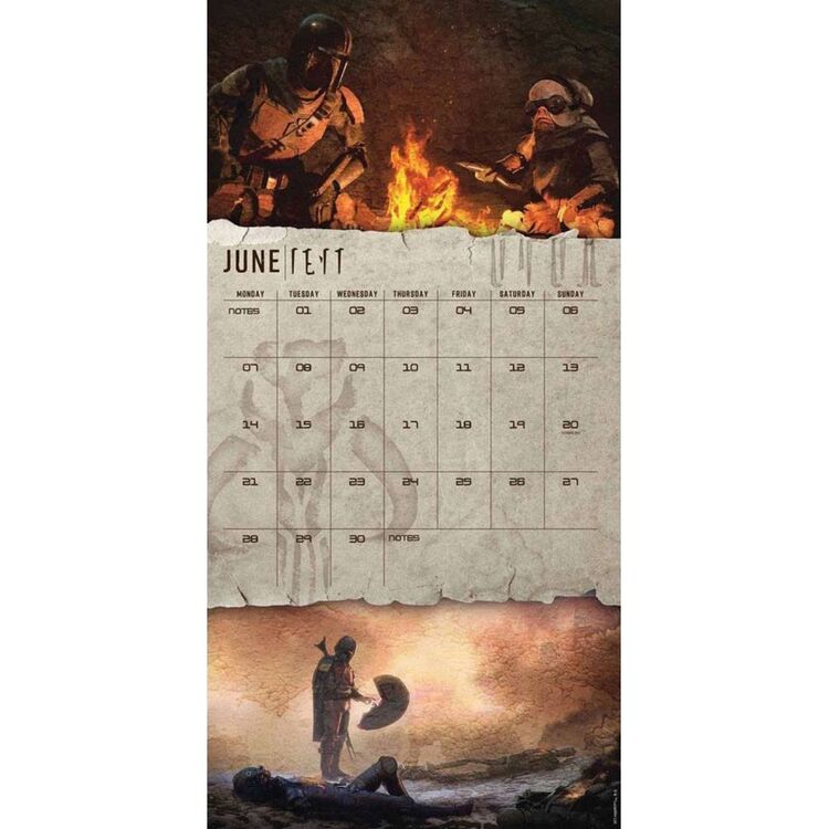 Product Star Wars The Mandalorian Calendar 2021 image