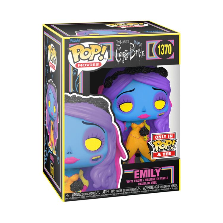 Product Funko Pop! & Tee Tim Burton's Corpse Bride Emily (Blacklight) image