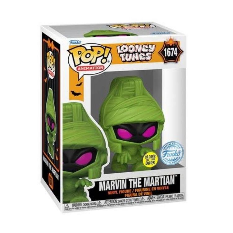 Product Φιγούρα Funko Pop! Looney Tunes: Halloween - Marvin the Martian (Mummy) (GITD) (Special Edition) image