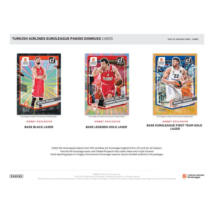 Product 2023-24 Donruss Turkish Airlines EuroLeague Basketball Hobby Box (1 packet) image