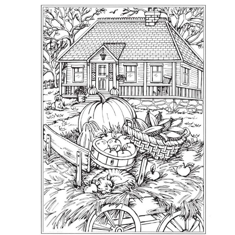 Product Creative Heaven Autumn Scenes Coloring Book image