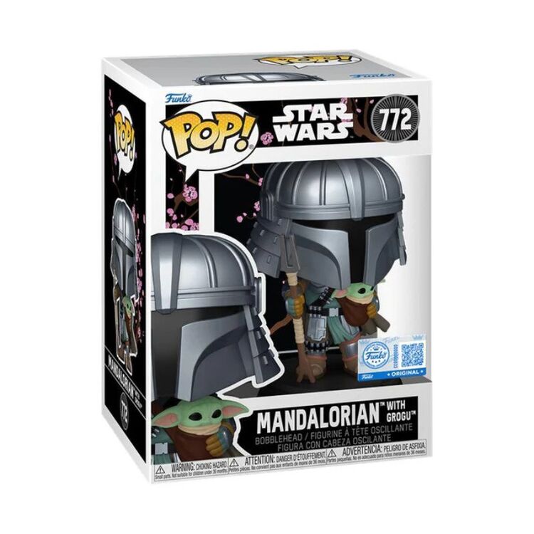 Product Funko Pop! Star Wars: Impressions Mandalorian with Grogu (Special Edition) image