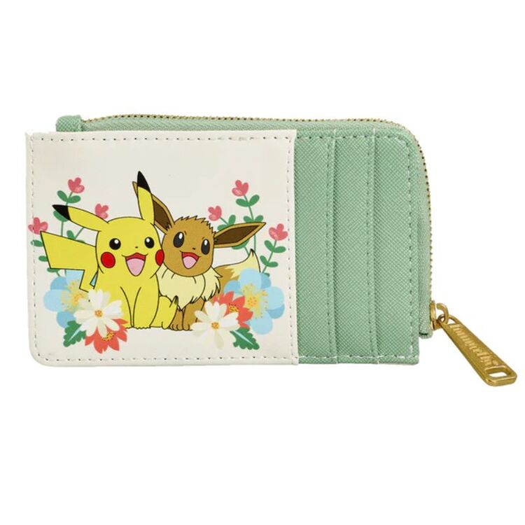 Product Loungefly Pokemon: Pikachu & Eevee Floral Wallet image