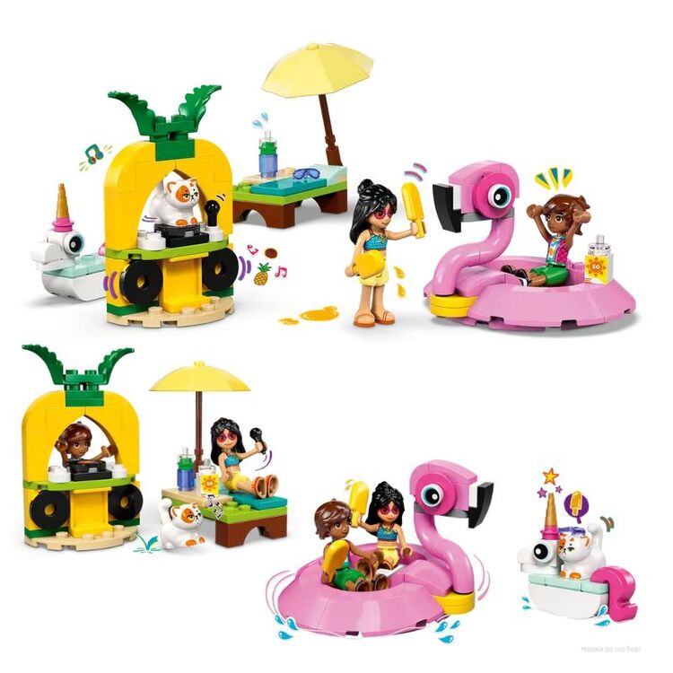 Product LEGO® Friends: Πισίνα-Πάρτι με Φουσκωτό Μονόκερο & Φλαμίνγκο (42658) image