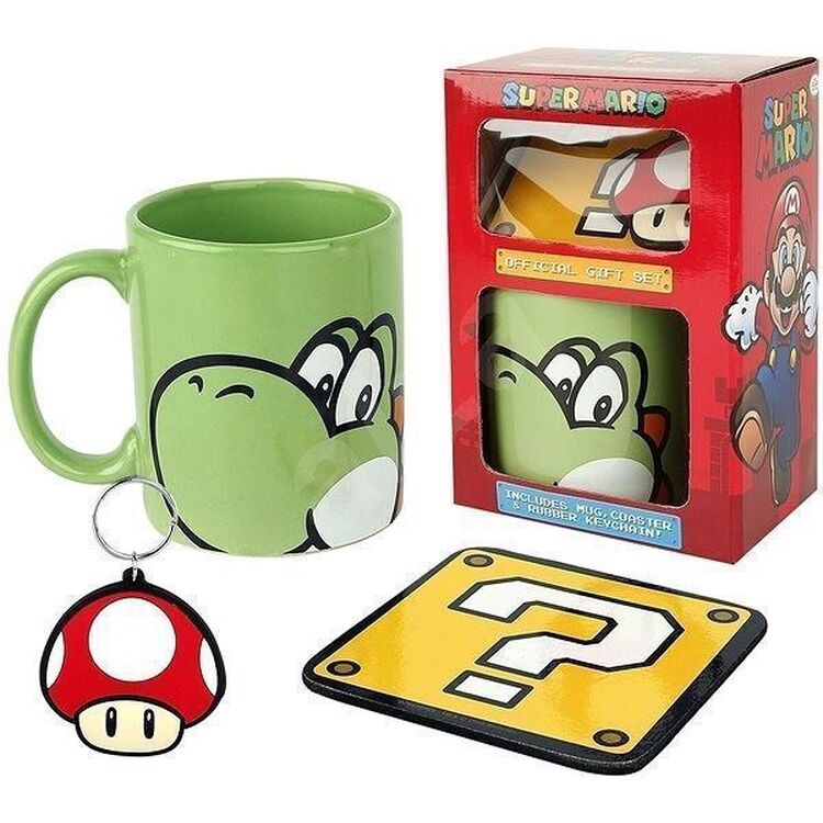 Product Super Mario: Yoshi - Mug,Coaster & Keychain image