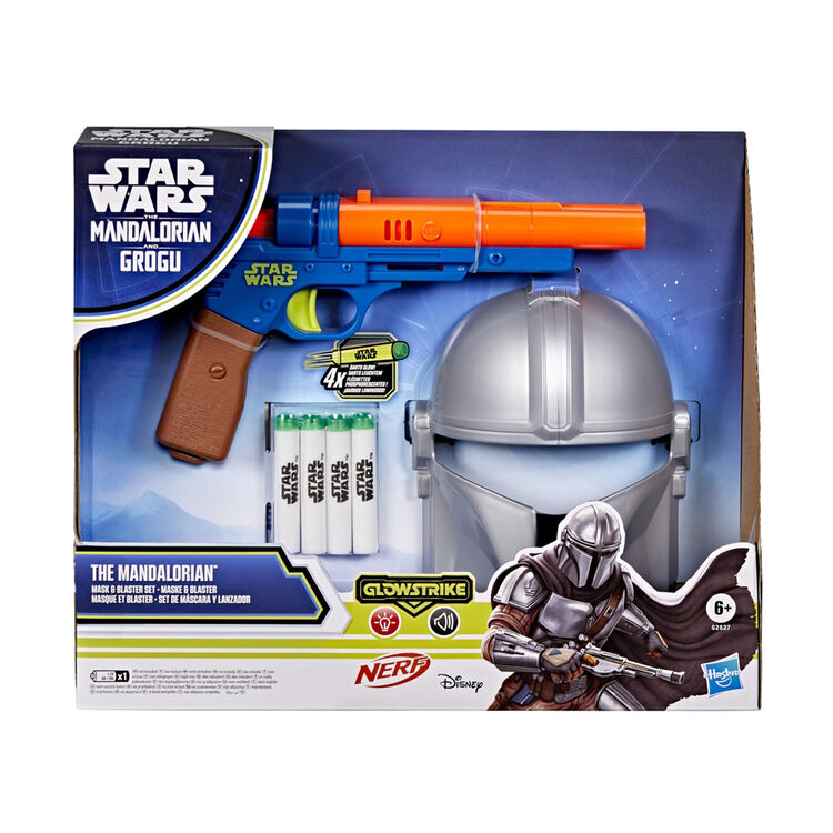 Product Διαδραστικό Παιχνίδι Hasbro Disney: Nerf Glowstrike Star Wars The Mandalorian and Grogu - The Mandalorian Mask & Blaster Set (G2527) image