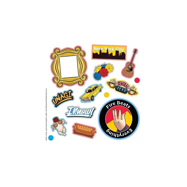 Product Friends The One With All The Stickers : An Unofficial Sticker Book for Fans of Friends image